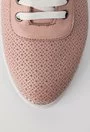 Pantofi casual roz pal din piele naturala Perla