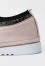 Pantofi casual roz pal din piele naturala Star