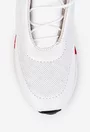 Pantofi dama albi din piele cu aspect perforat
