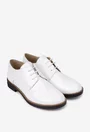 Pantofi dama albi din piele lacuita