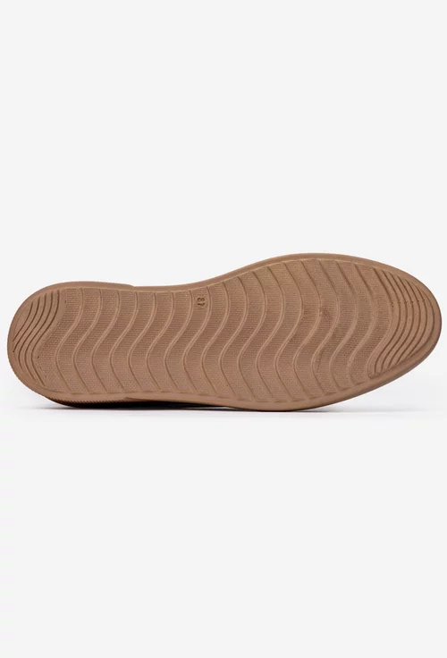 Pantofi dama albi din piele naturala cu accesoriu funda