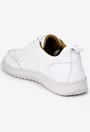 Pantofi dama albi din piele naturala cu cusaturi decorative