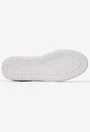 Pantofi dama albi din piele naturala cu cusaturi decorative