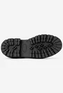 Pantofi dama albi din piele naturala cu talpa neagra