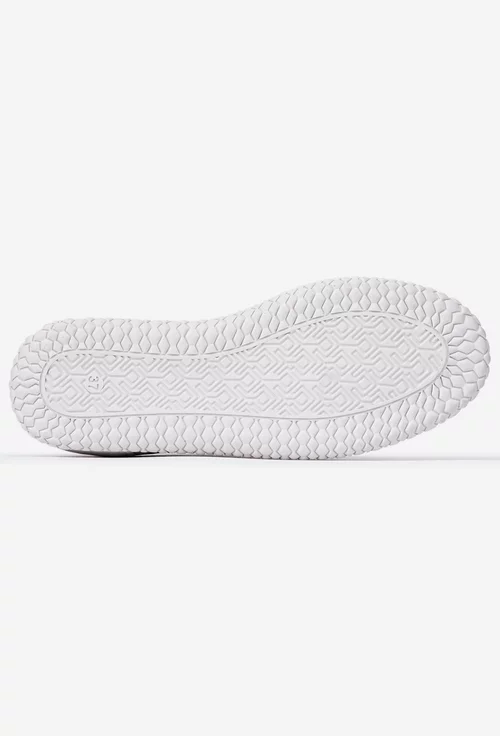 Pantofi dama albi din piele naturala perforata