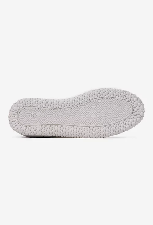 Pantofi dama albi din piele naturala perforata