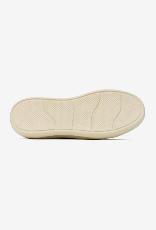 Pantofi dama aurii din piele cu aspect lucios