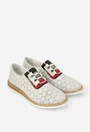 Pantofi dama bej deschis cu model si elastic