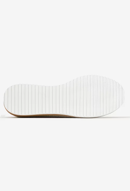 Pantofi dama bej deschis cu model si elastic