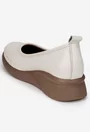 Pantofi dama bej deschis din piele naturala