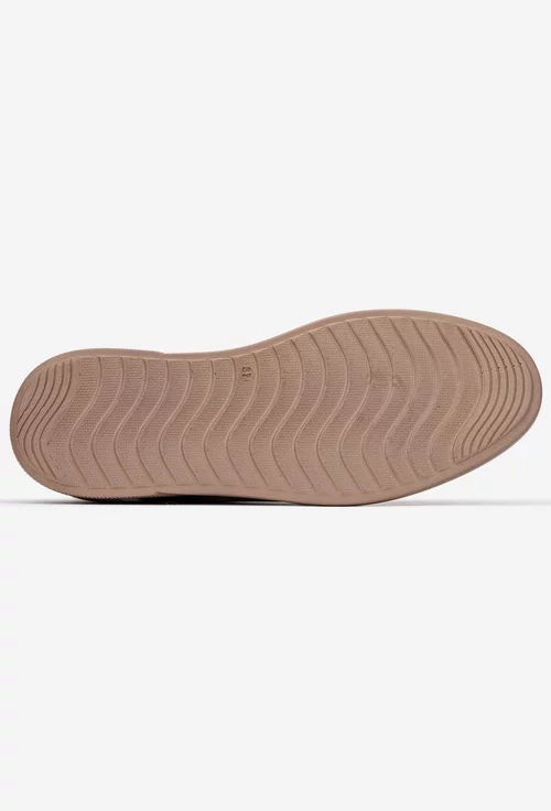 Pantofi dama bej deschis din piele naturala