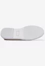 Pantofi dama bej din piele cu model perforat
