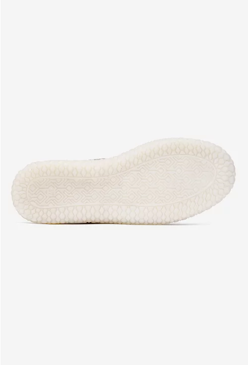 Pantofi dama bej din piele cu siret