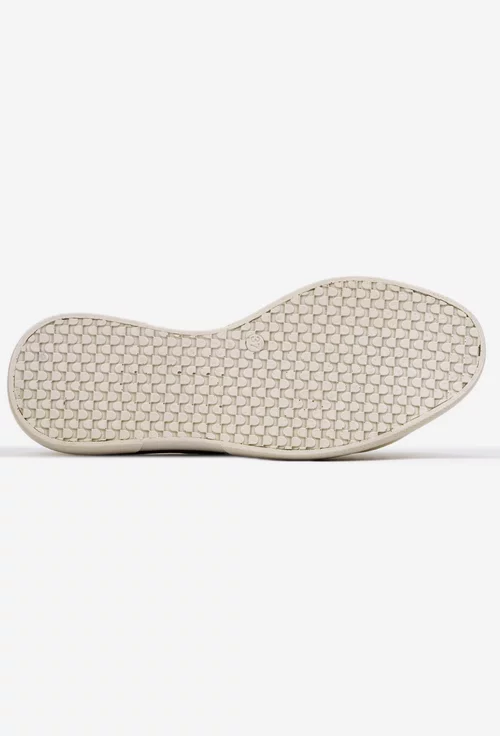 Pantofi dama bej din piele naturala perforata