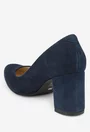 Pantofi dama bleumarin din piele intoarsa