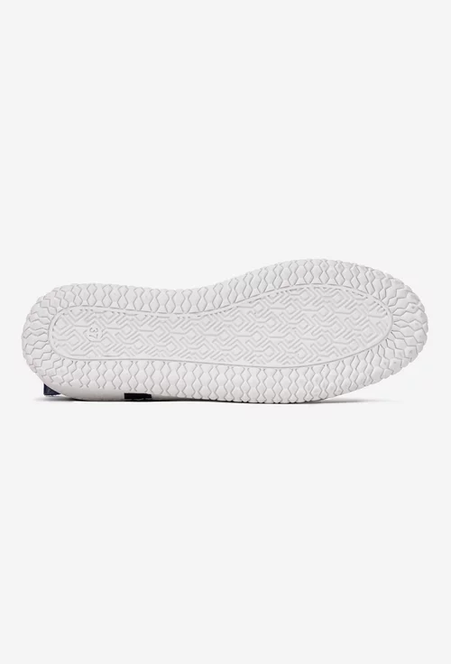Pantofi dama bleumarin din piele naturala perforata