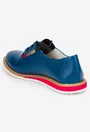 Pantofi dama bleumarin din piele texturata