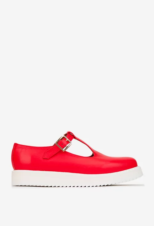 Pantofi dama corai din piele naturala