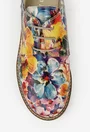 Pantofi dama din piele cu imprimeu floral multicolor