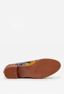 Pantofi dama din piele cu imprimeu floral multicolor