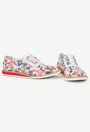Pantofi dama din piele cu imprimeu multicolor
