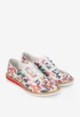 Pantofi dama din piele cu imprimeu multicolor