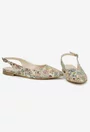 Pantofi dama din piele cu imprimeu multicolor