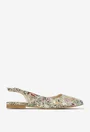 Pantofi dama din piele cu imprimeu multicolor