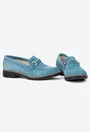 Pantofi dama din piele intoarsa bleu