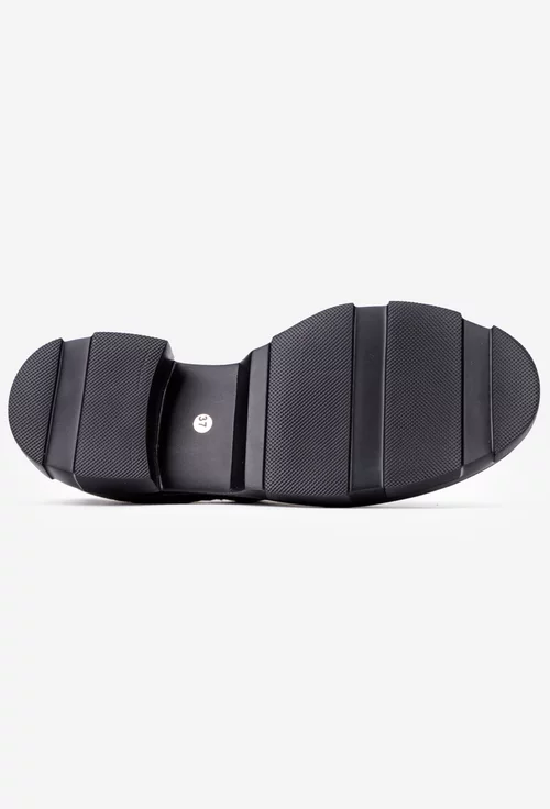 Pantofi dama din piele intoarsa verde