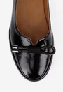 Pantofi dama din piele lacuita neagra