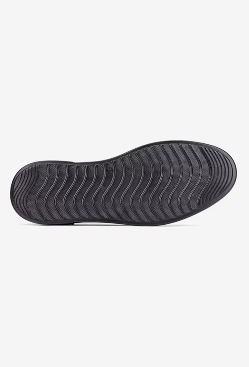 Pantofi dama din piele lacuita neagra