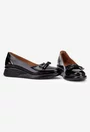 Pantofi dama din piele lacuita neagra