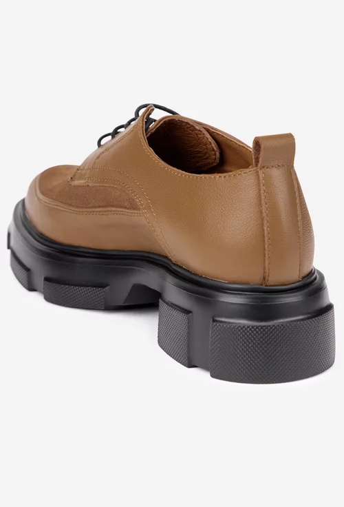Pantofi dama din piele maro