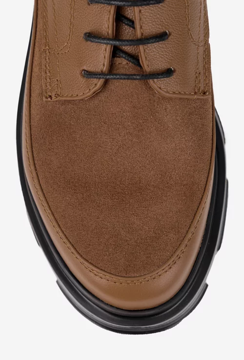 Pantofi dama din piele maro