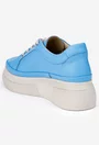Pantofi dama din piele naturala bleu