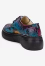 Pantofi dama din piele naturala multicolora