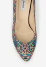 Pantofi dama din piele naturala multicolora