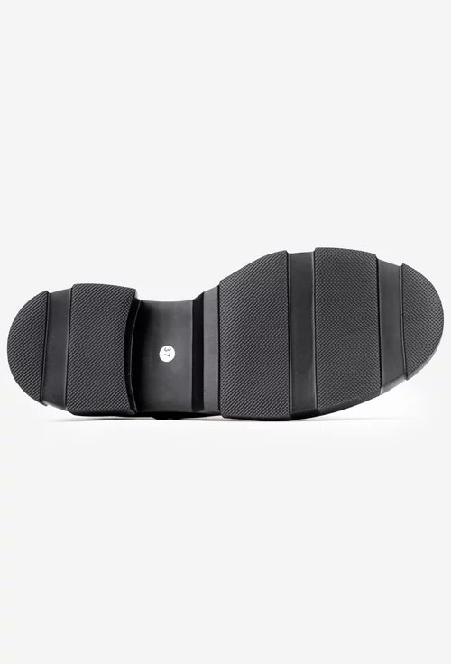 Pantofi dama din piele naturala neagra