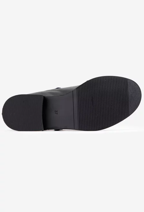 Pantofi dama din piele naturala neagra