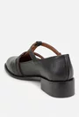 Pantofi dama din piele naturala neagra