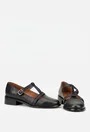 Pantofi dama din piele naturala neagra