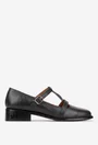 Pantofi dama din piele naturala neagra