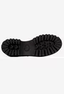 Pantofi dama din piele naturala neagra cu bareta