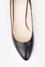 Pantofi dama din piele naturala neagra cu detalii colorate