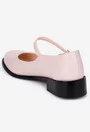 Pantofi dama din piele naturala roz pudra