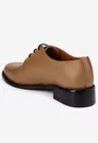 Pantofi dama din piele naturala taupe cu siret