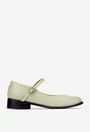 Pantofi dama din piele naturala verde deschis