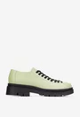 Pantofi dama din piele naturala verde deschis