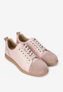 Pantofi dama din piele roz pudra